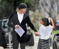 PEOPLE - Matt Damon holt seine Tochter Gia von der Schule ab