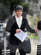 PEOPLE - Matt Damon holt seine Tochter Gia von der Schule ab