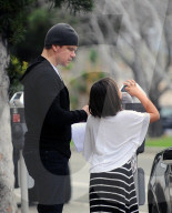 PEOPLE - Matt Damon holt seine Tochter Gia von der Schule ab