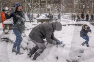 NEWS - USA: Schneesturm in New York