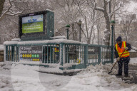 NEWS - USA: Schneesturm in New York