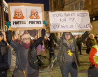 NEWS - London: Demonstrationen gegen Trump Besuch