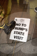 NEWS - London: Demonstrationen gegen Trump Besuch
