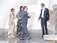 PEOPLE - Turteln an der Hochzeit von Freund "Skippy": Prince Harry und Meghan Markle