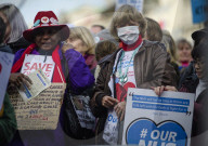 NEWS - London: Demonstrationen gegen die Kürzung des 'National Health Service'