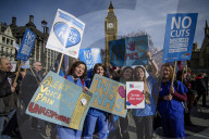 NEWS - London: Demonstrationen gegen die Kürzung des 'National Health Service'