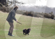 EXKLUSIV - David Beckham filmt einen Werbespot im Park