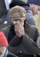 EXKLUSIV - David Beckham filmt einen Werbespot im Park