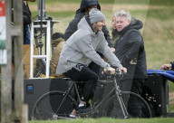 EXKLUSIV - David Beckham filmt einen Werbespot im Park