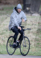 EXKLUSIV - David Beckham filmt einen Werbespot im Park