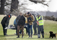 EXKLUSIV - David Beckham filmt einen Werbespot im Park