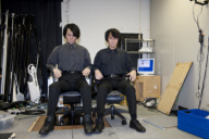 Hiroshi Ishiguro and Geminoid HI2