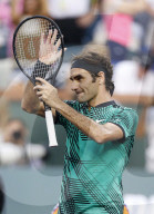 PEOPLE - Tennis BNP Paribas: Roger Federer gewinnt gegen Rafael Nadal in Indian Wells 