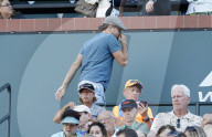 PEOPLE - Tennis: Leonardo DiCaprio in Indian Wells