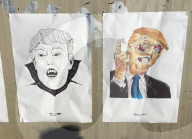 NEWS - Trump Karikaturen in Stockholm