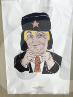 NEWS - Trump Karikaturen in Stockholm