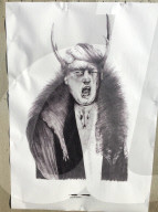 NEWS - Trump Karikaturen in Stockholm