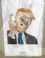 NEWS - Trump Karikaturen in Stockholm