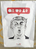 NEWS - Trump Karikaturen in Stockholm