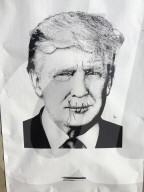 NEWS - Trump Karikaturen in Stockholm