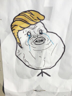 NEWS - Trump Karikaturen in Stockholm