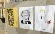 NEWS - Trump Karikaturen in Stockholm