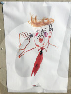 NEWS - Trump Karikaturen in Stockholm