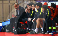 PEOPLE - Fussball Monaco gegen Manchester City: Die Fürstenfamilie jubelt in den Rängen