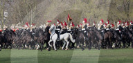 NEWS - London: Die 'HM Household Cavalry' übt im Hyde Park