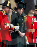 PEOPLE -  London: Kate und William an der Irish Guards St Patrick's Day Parade