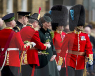 PEOPLE -  London: Kate und William an der Irish Guards St Patrick's Day Parade