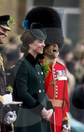 PEOPLE -  London: Kate und William an der Irish Guards St Patrick's Day Parade