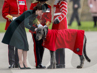 PEOPLE -  London: Kate und William an der Irish Guards St Patrick's Day Parade