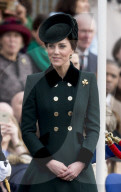 PEOPLE -  London: Kate und William an der Irish Guards St Patrick's Day Parade