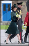 PEOPLE -  London: Kate und William an der Irish Guards St Patrick's Day Parade