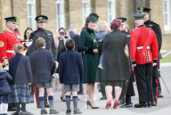 PEOPLE -  London: Kate und William an der Irish Guards St Patrick's Day Parade