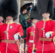 PEOPLE -  London: Kate und William an der Irish Guards St Patrick's Day Parade