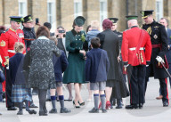 PEOPLE -  London: Kate und William an der Irish Guards St Patrick's Day Parade
