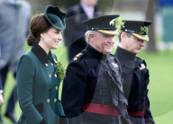 PEOPLE -  London: Kate und William an der Irish Guards St Patrick's Day Parade