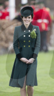 PEOPLE -  London: Kate und William an der Irish Guards St Patrick's Day Parade