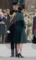 PEOPLE -  London: Kate und William an der Irish Guards St Patrick's Day Parade