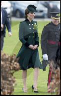PEOPLE -  London: Kate und William an der Irish Guards St Patrick's Day Parade