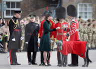 PEOPLE -  London: Kate und William an der Irish Guards St Patrick's Day Parade