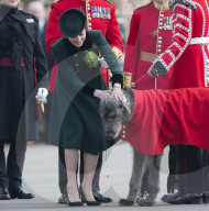 PEOPLE -  London: Kate und William an der Irish Guards St Patrick's Day Parade