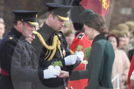 PEOPLE -  London: Kate und William an der Irish Guards St Patrick's Day Parade