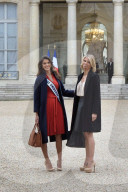 PEOPLE - Iris Mittenaere zu Besuch im Elysee Palast