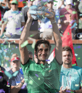 PEOPLE - Tennis: BNP Paribas: Roger Federer triumphiert auch in Indian Wells