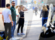 PEOPLE - Roxy Horner für Eddy K vor der Kamera in Mailand