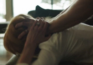 Nicole Kidman romps on worktop with shirtless on-screen hubby Alexander Skarsgard in Big Little Lies
The actress can be seen being dominated by her partner as things get intimate