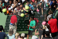 PEOPLE - Tennis: Grossandrang - Roger Federer trainiert in Miami